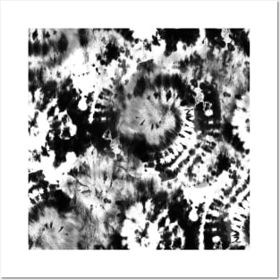 Black and White Tie-Dye 2 Posters and Art